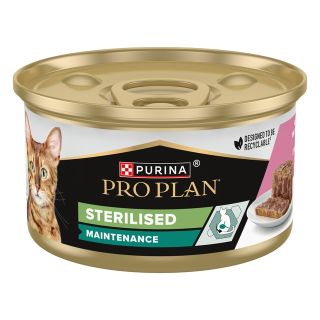 Purina Pro Plan Steril pasteet tuunikala-lõhe 85g