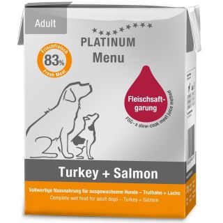 PLATINUM MENU TURKEY/SALMON 185gr