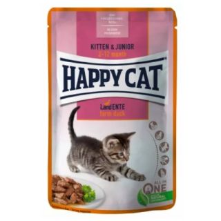 Happy Cat Kitten & Junior Farm Duck 85gr