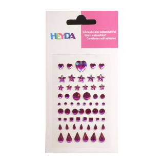 Dekoratiivkivid iseliimuvad 58tk roosa Heyda/5