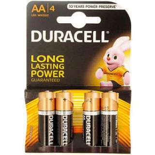 Patarei Duracell AA 4tk/pk/20
