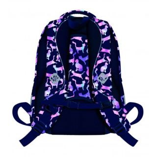 Seljakott 16" "Kosmose kassid" ergonoomilise ventileeruvast materjalist seljatoestusega. St.Right