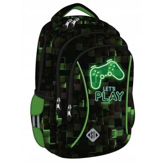 Seljakott 17" "Mängukonsool" ergonoomilise ventileeruvast materjalist seljatoestusega, St.Right