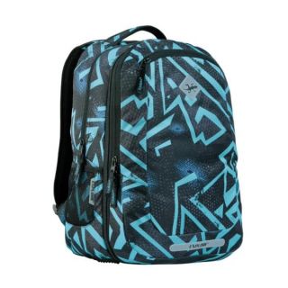 Seljakott Explore 2-ühes Viki, sinine/must geomeetria /6