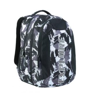 Seljakott Explore 2-ühes Tom musta-halli-valgekirju kamuflaaž /6