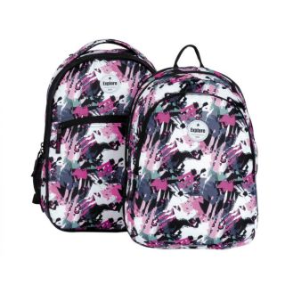 Seljakott Explore 2-ühes Viki "Roosa-, lilla- ja valgelaiguline"