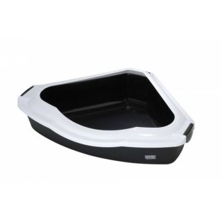 Open cat corner toilet CANTO (M) 38x56x14 cm black