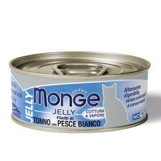 Monge Jelly Tuna Flakes with Seabream Adult 80 g