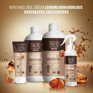 Kasside ja koerte karvkatte kasvu taastav palsam, TAURO PRO LINE Derma Care Coat Growth Recovery Conditioner for dogs and cats, 400 ml