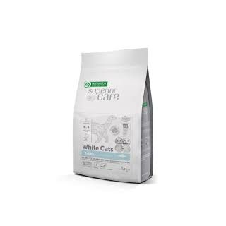 NATURE'S PROTECTION SUPERIOR CARE White Cats Grain Free Herring Adult All Breeds, teraviljavaba kuivtoit heeringaga kõigile täiskasvanud valge karvkattega kassidele, 1,5 kg