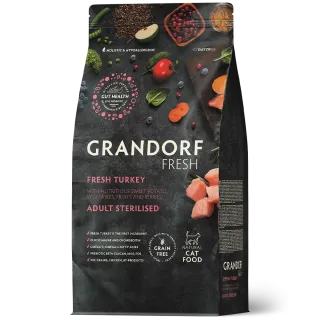 Grandorf Cat - Fresh Turkey - Adult Sterilized - 2Kg