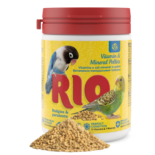 Mealberry RIO Vitamin and mineral pellets for budgies and parakeets, 120 g
