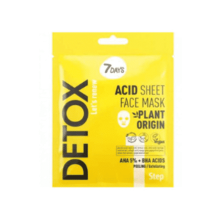 7Days Acid Sheet Face Mask AHA (5%) + BHA DETOX 25g