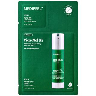 Medi Peel Phyto Cica Nol B5 3000 Shot Serum 2 Step Mask 1.5g + 25ml