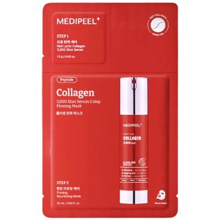 Medi Peel Red Lacto Collagen 3000 Shot Serum 2 Step Mask 1.5g + 25ml