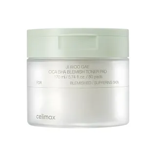 Celimax Ji Woo Gae Cica BHA Blemish Toner Pad 60pcs