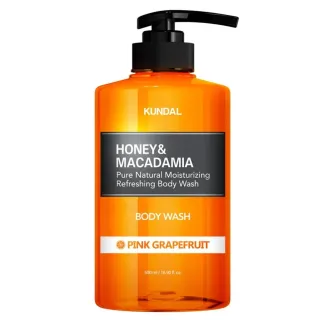 KUNDAL Honey & Macadamia Pure Body Wash Pink Grapefruit 500ml