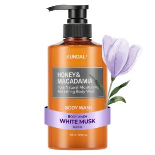 KUNDAL Honey & Macadamia Pure Body Wash White Musk 500ml